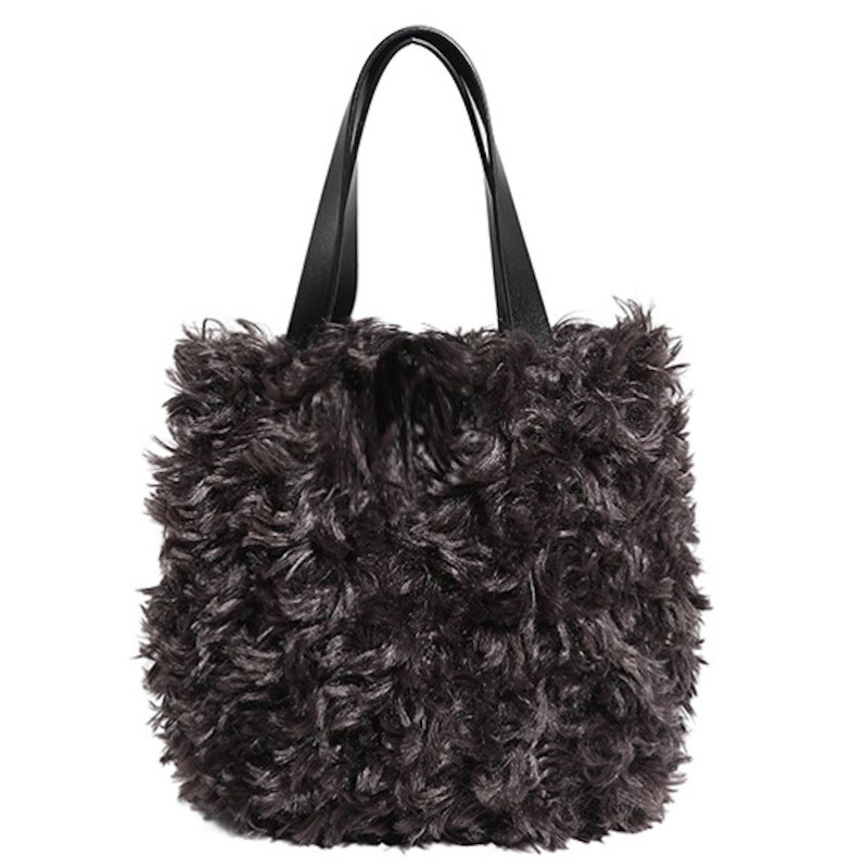 画像3: Mongolian fur tote bag　モンゴリアンファー調トートバッグ (3)