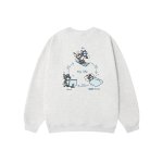 画像6: 3-point line Tom and Jerry print  Sweat　 ユニセックス メンズ 男女兼用 3点ライントム＆ジェリープリント スウェットトレーナー  (6)