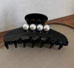 画像6: large size pearl hair clip Accessory　パール付きヘアーバレッタ ヘアークリップアクセサリー (6)