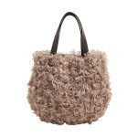 画像1: Mongolian fur tote bag　モンゴリアンファー調トートバッグ (1)