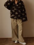 画像12: Floral print fleece jacket with zipper pockets　フリース花柄フラワージップアップジャケットコート (12)
