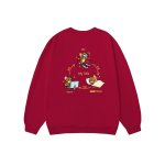 画像4: 3-point line Tom and Jerry print  Sweat　 ユニセックス メンズ 男女兼用 3点ライントム＆ジェリープリント スウェットトレーナー  (4)