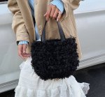 画像7: Mongolian fur tote bag　モンゴリアンファー調トートバッグ (7)