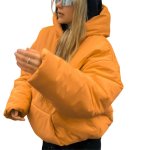 画像2: Hoodie down jacket Coat 　フーディーダウンジャケット コート (2)