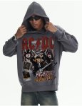 画像5: Unisex ACDC Band Vintage Style Hoodie Long sleeves Hoodie ACDCバンドヴィンテージスタイルフーディ  パーカー バンド (5)