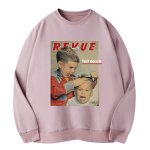 画像3: Unisex REVUE personality oversize printing round neck sweater 男女兼用 フォトプリント スウェット プルオーバー トレーナー (3)