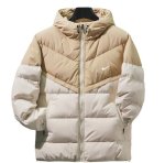 画像1:  Unisex Not Swoosh logo  zip-up Down coat Jacket   ユニセックス 男女兼用 防寒  ロゴフーディダウンコート ジャケット ベンチコート (1)