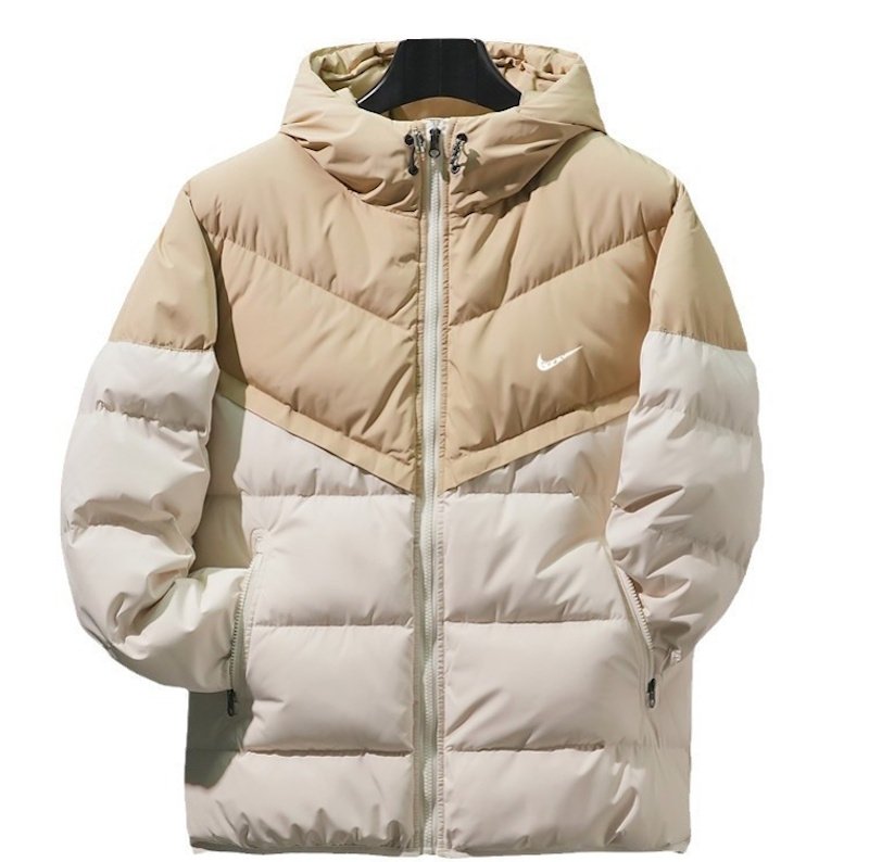 画像1:  Unisex Not Swoosh logo  zip-up Down coat Jacket   ユニセックス 男女兼用 防寒  ロゴフーディダウンコート ジャケット ベンチコート (1)