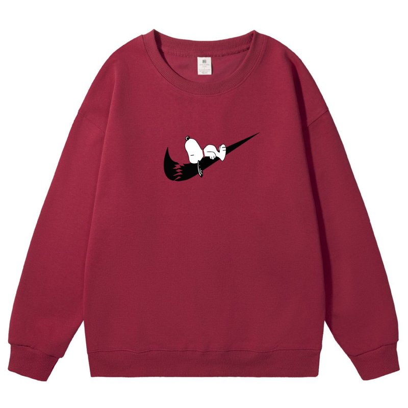 画像1: 25 Swoosh x Sleeping Snoopy sweatshirt ユニセックス男女兼用 スリーピング スヌーピー スウェットトレーナー  (1)