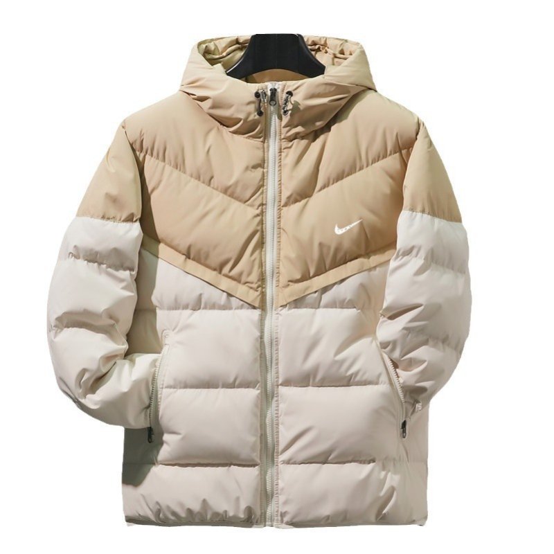 画像6:  Unisex Not Swoosh logo  zip-up Down coat Jacket   ユニセックス 男女兼用 防寒  ロゴフーディダウンコート ジャケット ベンチコート (6)