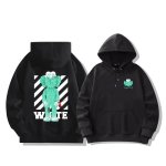 画像2: Unisex Sesame Street Cookie Monster KAWS Print Long sleeves Hoodie 　セサミーストリートクッキーモンスターカウズ プリントフーディ  パーカー  (2)