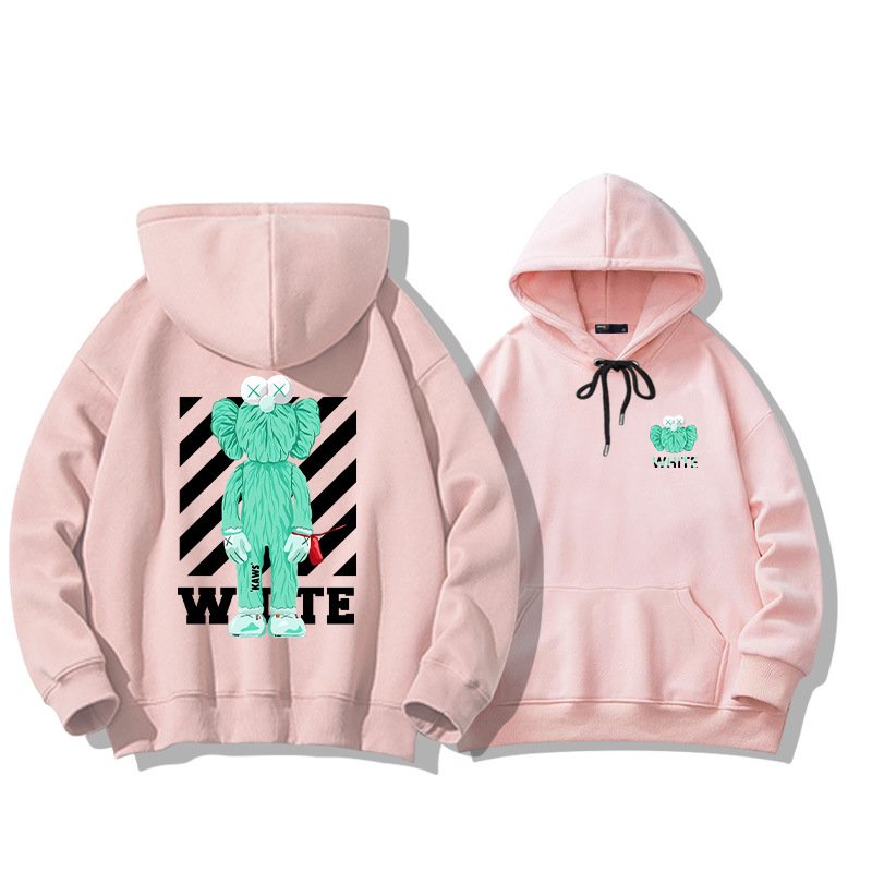 画像10: Unisex Sesame Street Cookie Monster KAWS Print Long sleeves Hoodie 　セサミーストリートクッキーモンスターカウズ プリントフーディ  パーカー  (10)