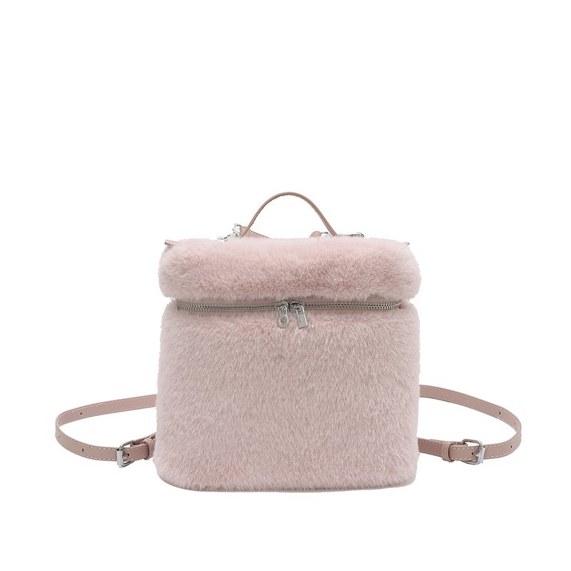画像6: Fur Square Tote Shoulder Backpack Bag　ファースクエアトートショルダーバックパックバッグ　 (6)