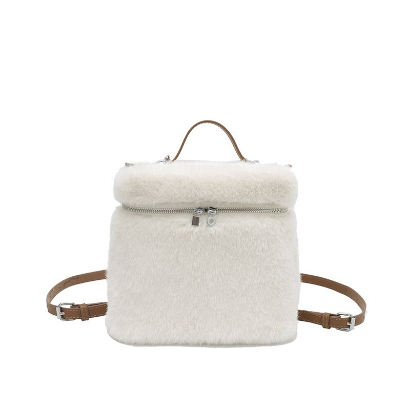 画像3: Fur Square Tote Shoulder Backpack Bag　ファースクエアトートショルダーバックパックバッグ　 (3)