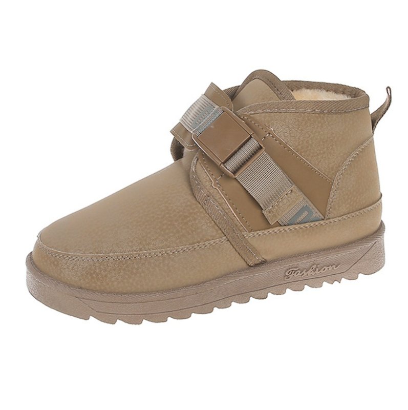 画像1: Unisex Webbing Vamp Strap Snapback Short Boots desert boots　男女兼用ユニセックスシープスキンストラップショートブーツデザートブーツ (1)