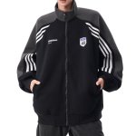 画像1: Unisex Colorblock Zip-Up College Sweat Jacket　ユニセックス男女兼用カラーブロックジップアップカレッジスウェットジャケット (1)