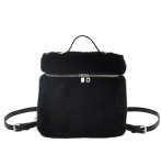 画像1: Fur Square Tote Shoulder Backpack Bag　ファースクエアトートショルダーバックパックバッグ　 (1)