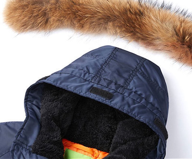 画像7:  Unisex Fur Hoodie Air Force One MA1 Pilot Jacket Jumper coat    ユニセックス 男女兼用 ファーフーディフードエアフォースワンMA1パイロットジャケットジャンパー防寒   (7)