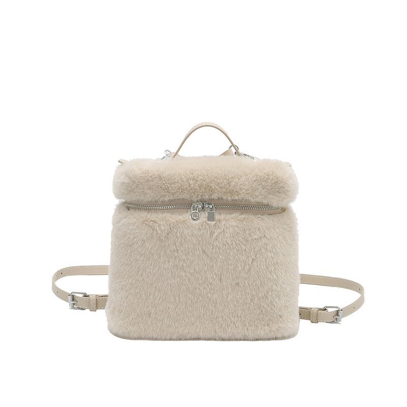 画像4: Fur Square Tote Shoulder Backpack Bag　ファースクエアトートショルダーバックパックバッグ　 (4)