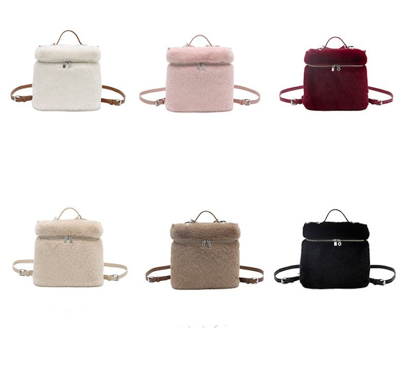 画像7: Fur Square Tote Shoulder Backpack Bag　ファースクエアトートショルダーバックパックバッグ　 (7)