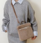 画像13: Fur Square Tote Shoulder Backpack Bag　ファースクエアトートショルダーバックパックバッグ　 (13)