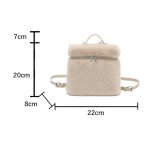 画像8: Fur Square Tote Shoulder Backpack Bag　ファースクエアトートショルダーバックパックバッグ　 (8)