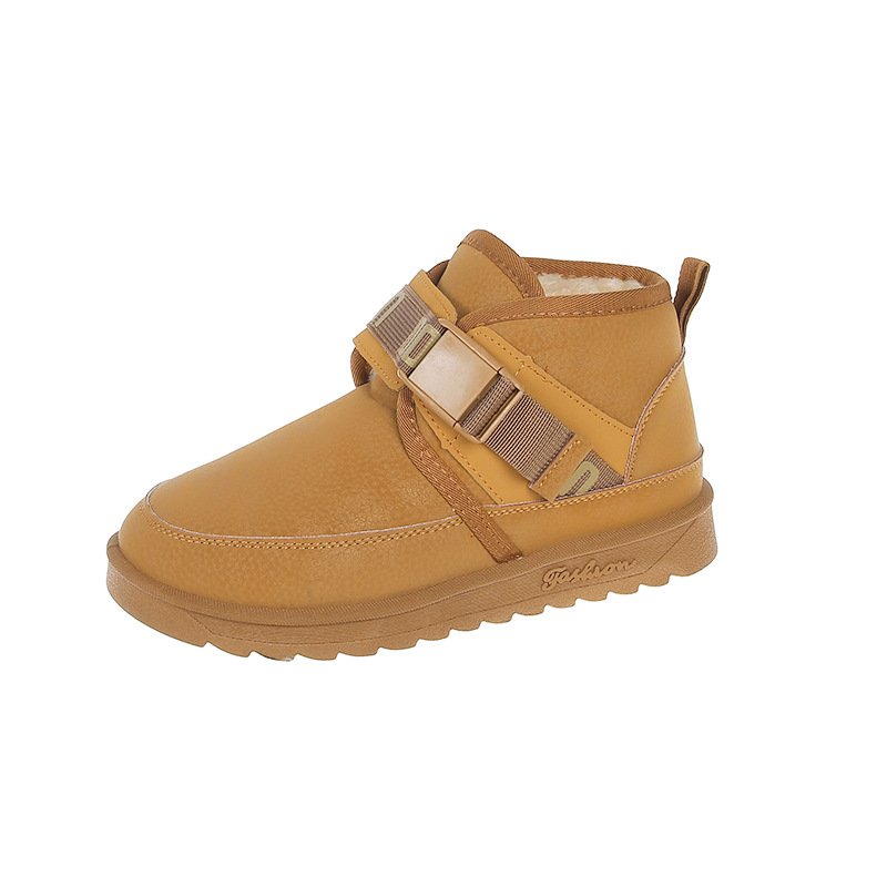 画像2: Unisex Webbing Vamp Strap Snapback Short Boots desert boots　男女兼用ユニセックスシープスキンストラップショートブーツデザートブーツ (2)