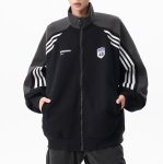 画像5: Unisex Colorblock Zip-Up College Sweat Jacket　ユニセックス男女兼用カラーブロックジップアップカレッジスウェットジャケット (5)