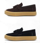 画像3: Tassel leather slip-on loafers Moccasins　 男女兼用 レザータッセルローファー スリッポンモカシンシューズ (3)