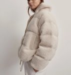 画像5: Fur stand collar down jacket coat　ファースタンドカラーダウンジャケットコート (5)