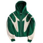 画像3:  Unisex Two-tone zip-up hoodie Jacket Jumper    ユニセックス 男女兼用 バイカラージップアップフーディジャケット (3)