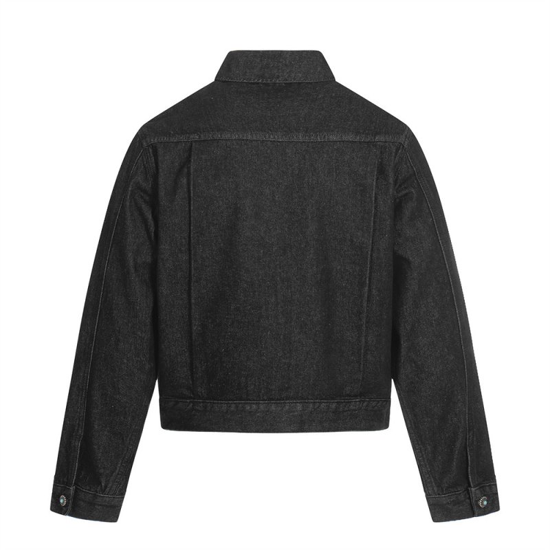 画像2:  Unisex Turquoise Buckle Retro Denim G Jacket   ユニセックス 男女兼用 ターコイズ付きバックルデニムジャケットGジャン (2)