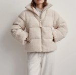 画像4: Fur stand collar down jacket coat　ファースタンドカラーダウンジャケットコート (4)