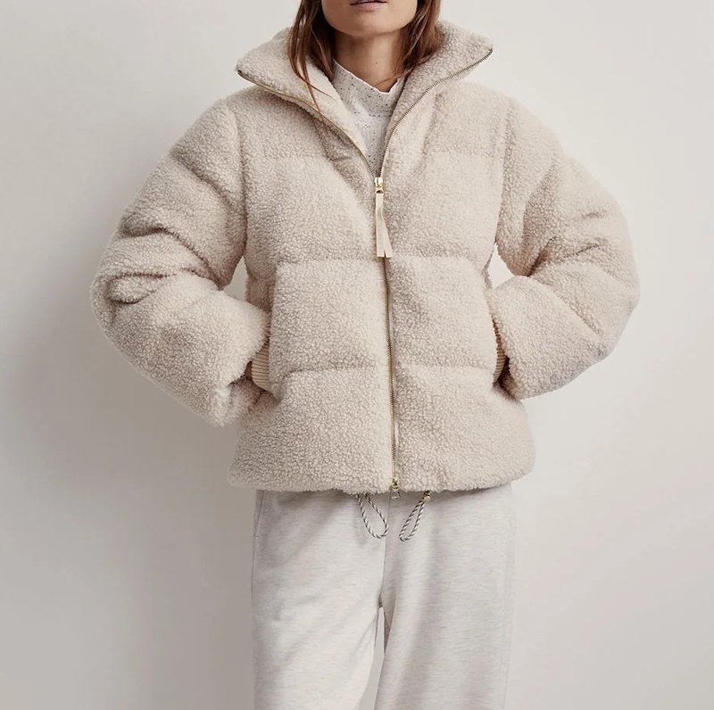 画像4: Fur stand collar down jacket coat　ファースタンドカラーダウンジャケットコート (4)