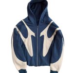 画像4:  Unisex Two-tone zip-up hoodie Jacket Jumper    ユニセックス 男女兼用 バイカラージップアップフーディジャケット (4)