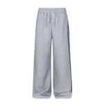 画像9:  Unisex Three Stripes Stand Collar Sweatshirt & PantsJacket + Pant ユニセックス 男女兼用  スタンドカラージバック3ラインジップアップ セットアップ 上下 (9)