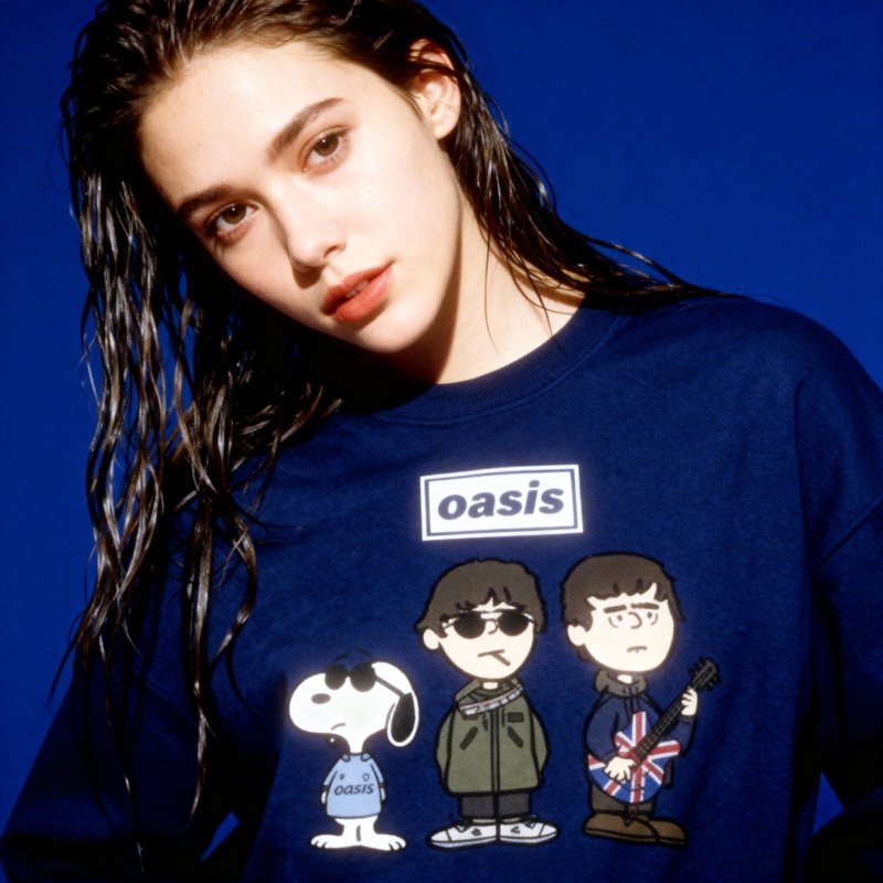 画像7: Unisex Oasis Band x Snoopy Band Vintage Style Sweat Shirts Pullover  オアシス ×スヌーピー ヴィンテージスタイル 古着風 ヴィンテージ風 プリント スウェット トレーナー ユニセックス 男女兼用 バンド (7)