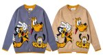 画像5: Unisex Goofy Pluto Round Neck Cardigan Jacket　グーフィー・プルートラウンドネック編み込み カーディガンジャケット (5)
