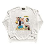 画像2: Unisex Hip Hop Popeye Family Print Round Neck Sweatshirt 男女兼用 プリント スウェット プルオーバー トレーナー (2)