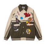 画像2: Unisex Magician Tom and Jerry Embroidered Jacket Coat 　ユニセックス 男女兼用マジシャントムとジェリートム&ジェリー 刺繍ジャケットコート (2)