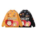 画像5: Unisex  Snoopy & Family Embroidered Jacket Coat　ユニセックス 男女兼用 スヌーピー＆ファミリー刺繍ジャケットコート (5)