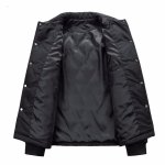 画像5:  Unisex Quilted down jacket coat  ユニセックス 男女兼用 キルティングロゴダウンジャケット 防寒 (5)