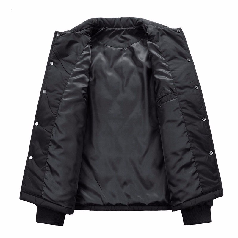 画像5:  Unisex Quilted down jacket coat  ユニセックス 男女兼用 キルティングロゴダウンジャケット 防寒 (5)