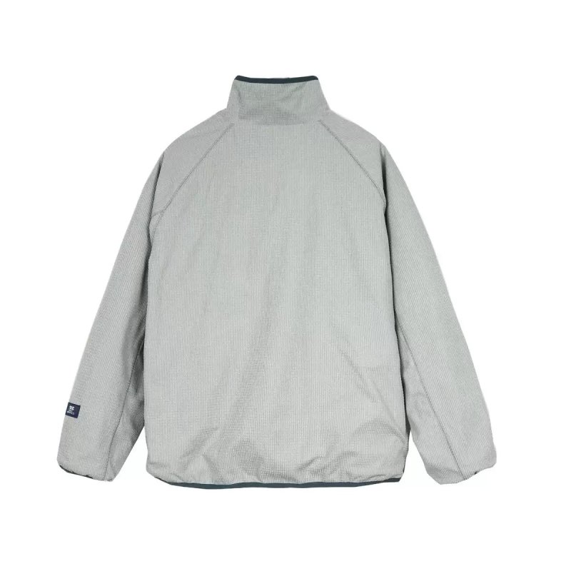 画像2: Reversible colorblock zip-up jacket　 ユニセックス男女兼用リバーシブルカラーブロックジップアップジャケットブルゾン (2)