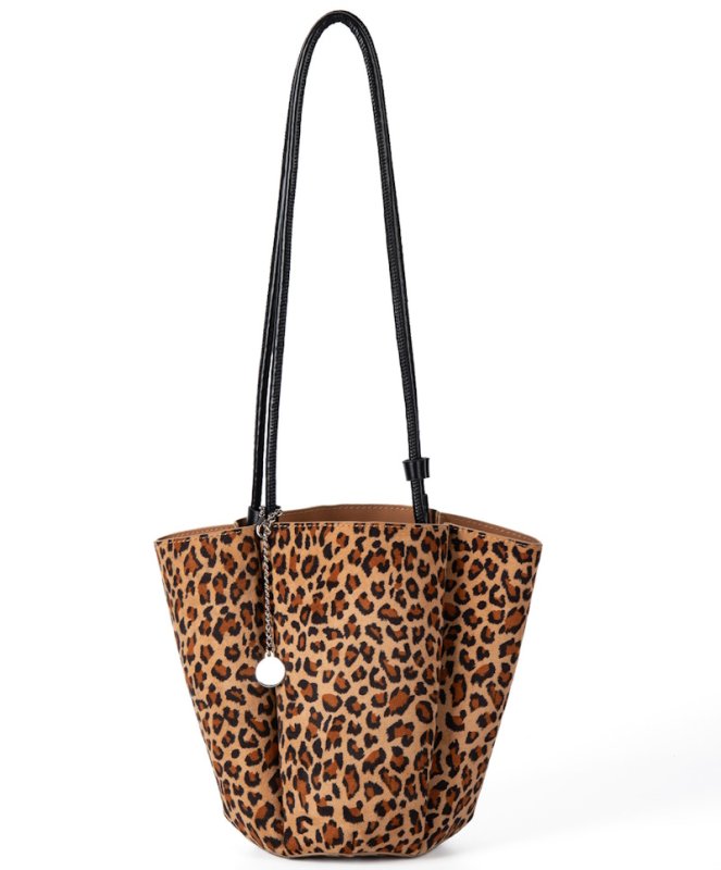 画像1: Suede bucket shoulder tote bag　 バケットスエード調ショルダートートバッグ (1)