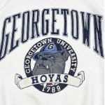 画像2: Vintage Georgetown Hoyas bulldog  round neck Sweatshirt 古着風 ヴィンテージ風 ユニセックス男女兼用ジョージタウン・ホヤス ブルドッグスウェット トレーナー (2)