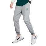画像1: Men's men and women hemp leaf sports trousers casual pants Sweat pants　ユニセックスヘンプリーフ刺繍パンツ男女兼用スウェットパンツ　ジョガーパンツ (1)