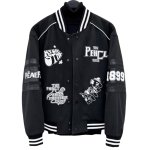 画像1: Cotton & MPAIEAL PALACE TOUR baseball Jacke  stadium jacket baseball uniform jacket blouson  ユニセックス 男女兼用 MPAIEAL PALACE TOUR&コミックスタジアムジャンパー スタジャン MA-1 ボンバー ジャケット ブルゾン (1)