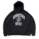 画像1: Vintage Georgetown Hoyas bulldog HoodieSweatshirt 古着風 ヴィンテージ風 ユニセックス男女兼用ジョージタウン・ホヤス ブルドッグスウェット パーカー (1)