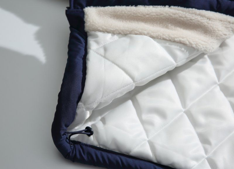 画像6: Lambswool stand collar zip-up jacket coat Jacket blouson ユニセックス 男女兼用ラムウール  スタンドカラージャケットコートブルゾン (6)